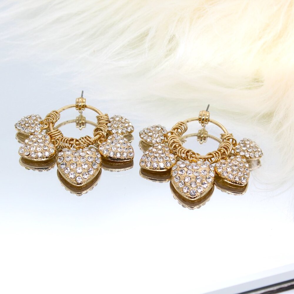 NWT Steve Madden gold-tone fashion earrings